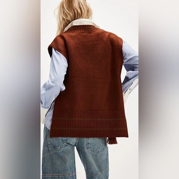 Free People | All Star Stripe Poncho NWT - Picture 2 of 3